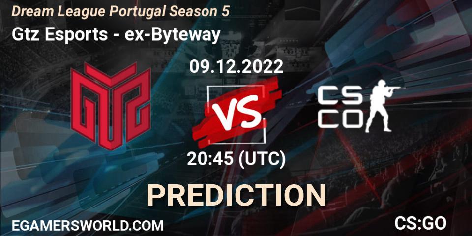 Prognoza GTZ Bulls Esports - ex-Byteway. 09.12.22, CS2 (CS:GO), Dream League Portugal Season 5