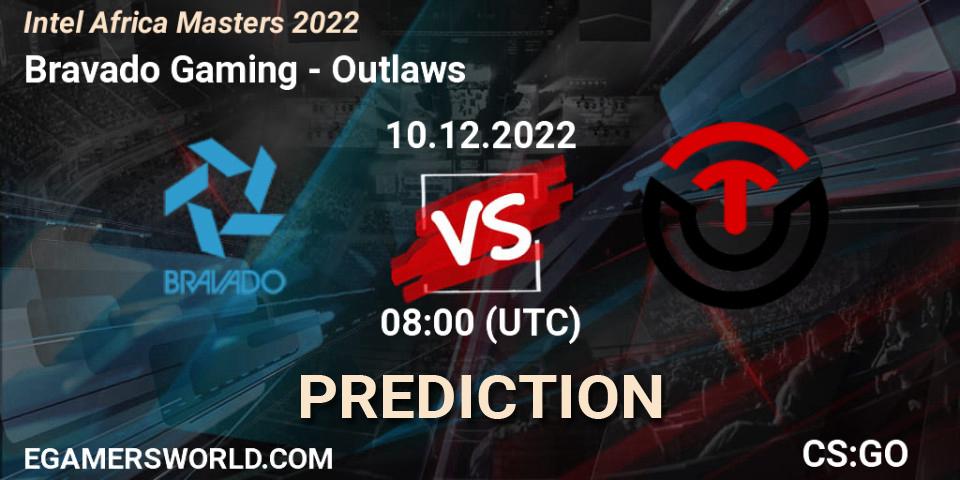 Prognoza Bravado Gaming - Outlaws. 10.12.22, CS2 (CS:GO), Intel Africa Masters 2022