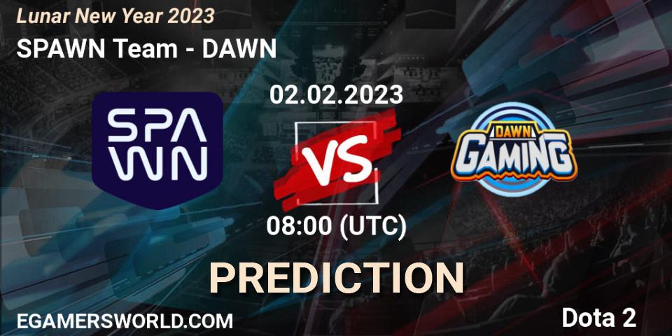 Prognoza SPAWN Team - DAWN. 02.02.23, Dota 2, Lunar New Year 2023