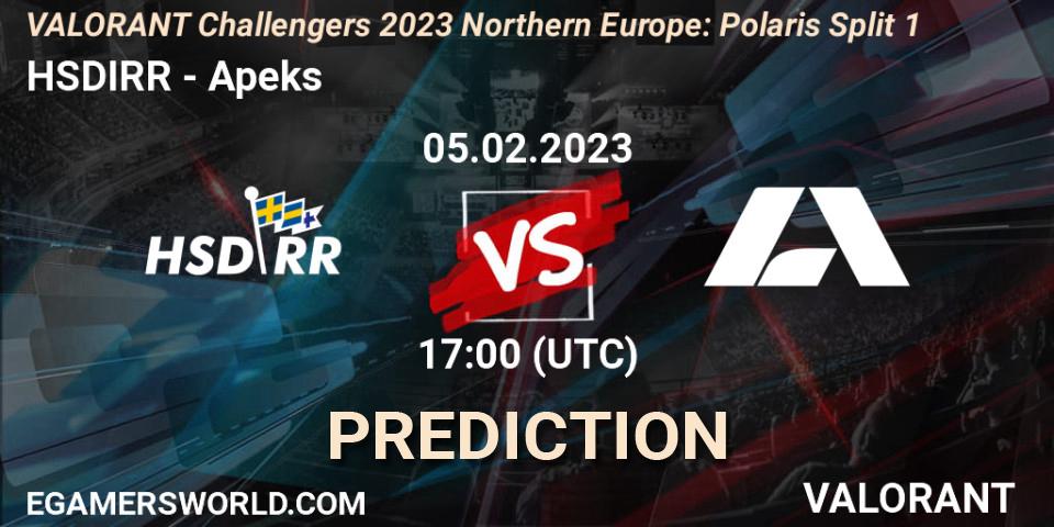 Prognoza HSDIRR - Apeks. 05.02.23, VALORANT, VALORANT Challengers 2023 Northern Europe: Polaris Split 1