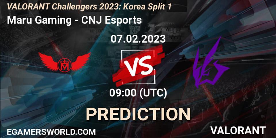 Prognoza Maru Gaming - CNJ Esports. 07.02.23, VALORANT, VALORANT Challengers 2023: Korea Split 1