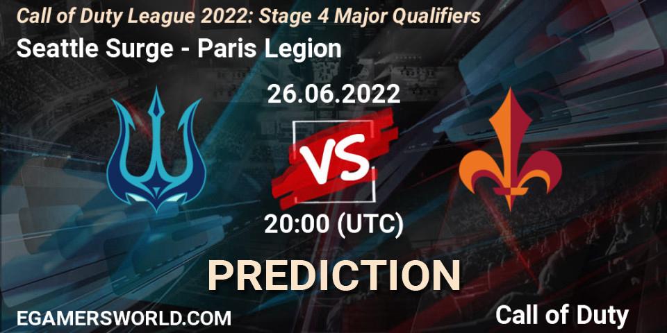 Prognoza Seattle Surge - Paris Legion. 26.06.22, Call of Duty, Call of Duty League 2022: Stage 4