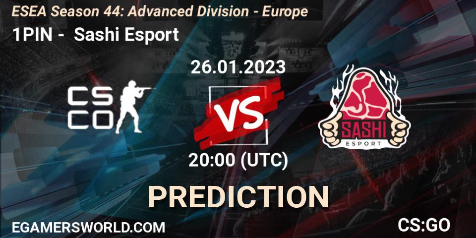 Prognoza Coalesce - Sashi Esport. 01.02.23, CS2 (CS:GO), ESEA Season 44: Advanced Division - Europe