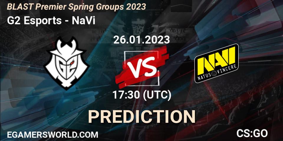 Prognoza G2 Esports - NaVi. 26.01.23, CS2 (CS:GO), BLAST Premier Spring Groups 2023