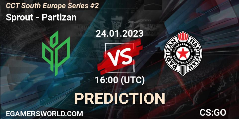 Prognoza Sprout - Partizan. 24.01.23, CS2 (CS:GO), CCT South Europe Series #2