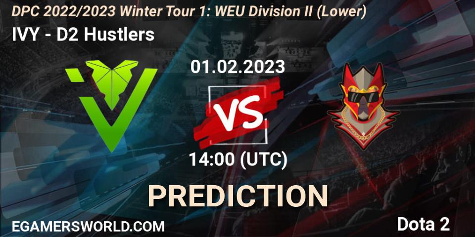 Prognoza IVY - D2 Hustlers. 01.02.23, Dota 2, DPC 2022/2023 Winter Tour 1: WEU Division II (Lower)