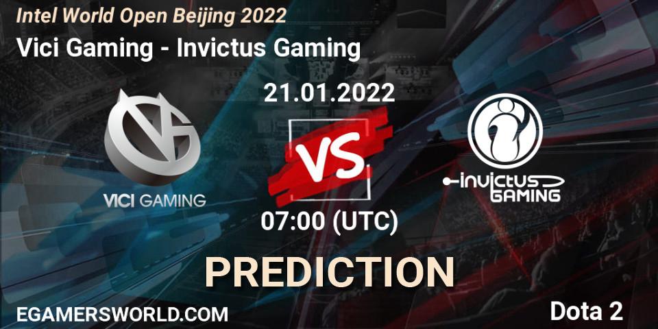 Prognoza Vici Gaming - Invictus Gaming. 21.01.22, Dota 2, Intel World Open Beijing 2022