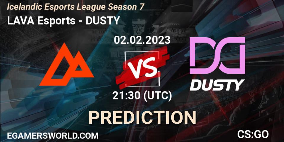 Prognoza LAVA Esports - DUSTY. 02.02.23, CS2 (CS:GO), Icelandic Esports League Season 7