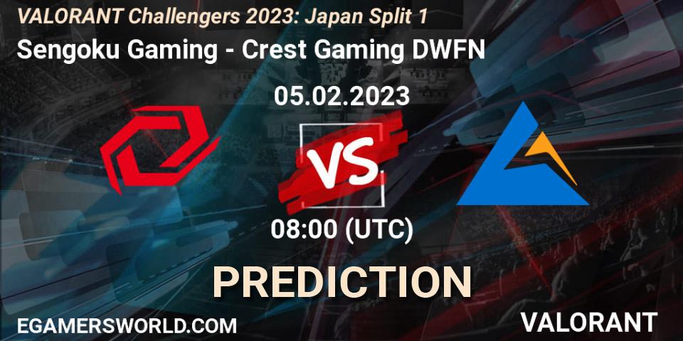 Prognoza Sengoku Gaming - Crest Gaming DWFN. 05.02.23, VALORANT, VALORANT Challengers 2023: Japan Split 1