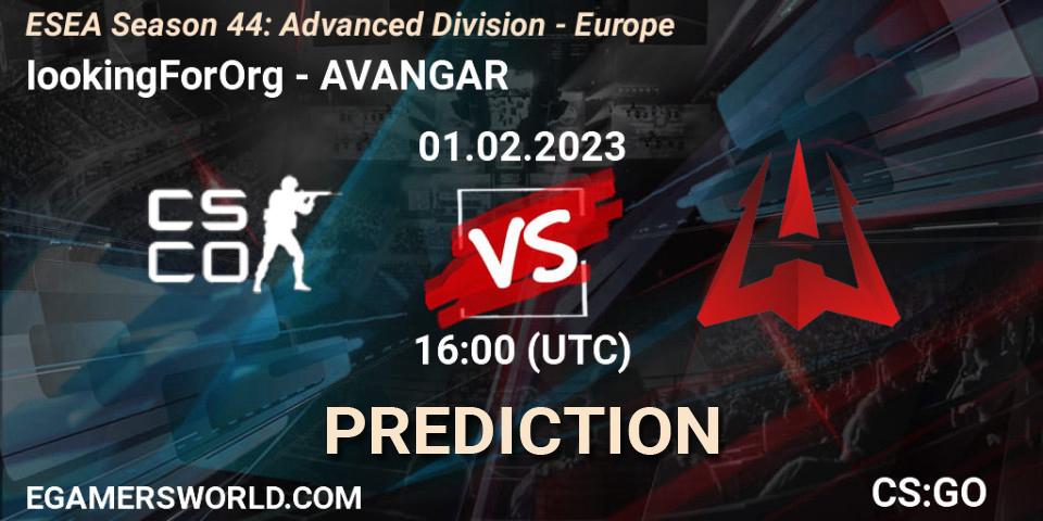 Prognoza flowstate - AVANGAR. 20.02.23, CS2 (CS:GO), ESEA Season 44: Advanced Division - Europe