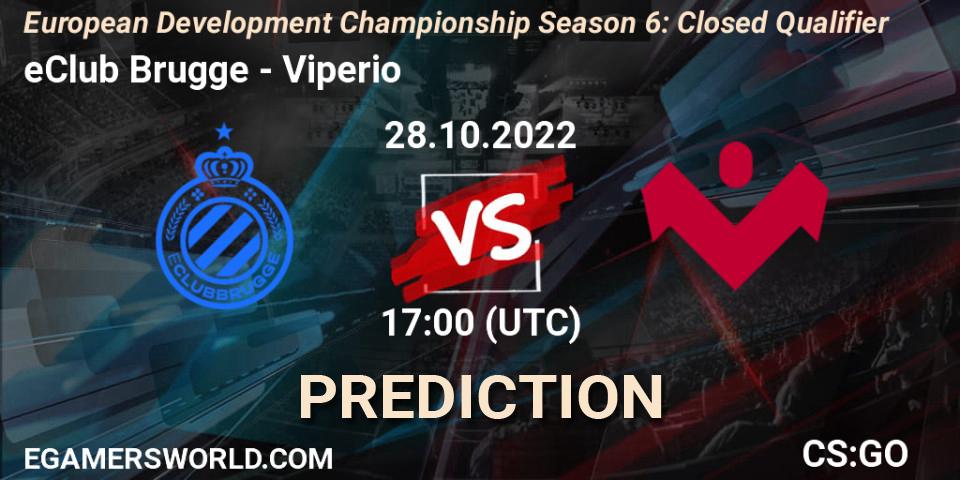 Prognoza eClub Brugge - Viperio. 28.10.22, CS2 (CS:GO), European Development Championship Season 6: Closed Qualifier