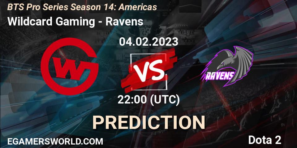 Prognoza Wildcard Gaming - Ravens. 10.02.23, Dota 2, BTS Pro Series Season 14: Americas
