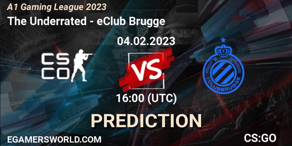 Prognoza The Underrated - eClub Brugge. 04.02.23, CS2 (CS:GO), A1 Gaming League 2023