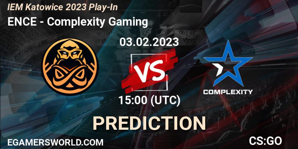 Prognoza ENCE - Complexity Gaming. 03.02.23, CS2 (CS:GO), IEM Katowice 2023 Play-In