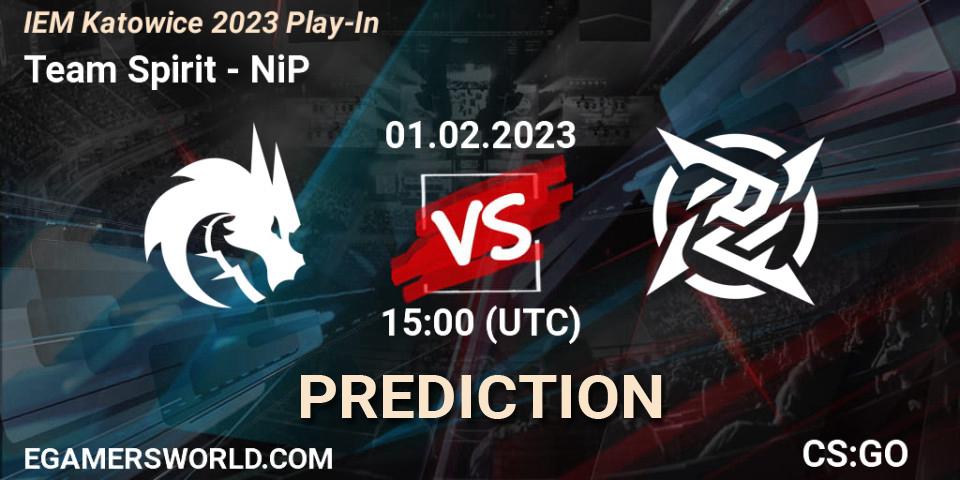 Prognoza Team Spirit - NiP. 01.02.23, CS2 (CS:GO), IEM Katowice 2023 Play-In