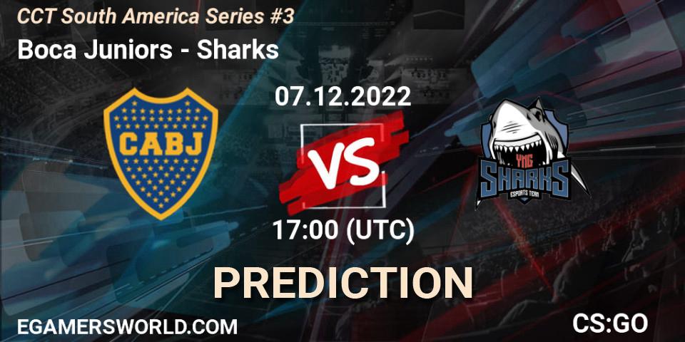 Prognoza Boca Juniors - Sharks. 07.12.22, CS2 (CS:GO), CCT South America Series #3