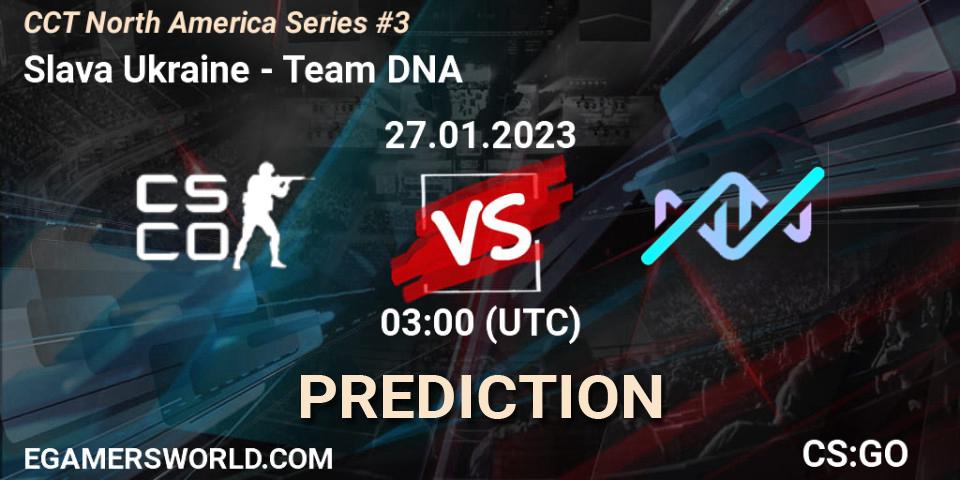 Prognoza Slava Ukraine - Team DNA. 28.01.23, CS2 (CS:GO), CCT North America Series #3