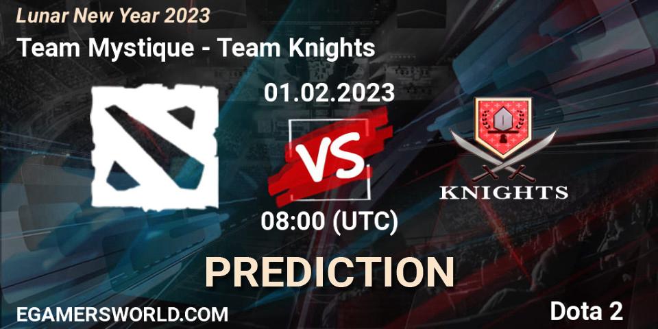 Prognoza Team Mystique - Team Knights. 01.02.23, Dota 2, Lunar New Year 2023