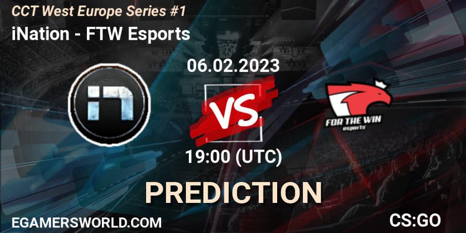 Prognoza iNation - FTW Esports. 06.02.23, CS2 (CS:GO), CCT West Europe Series #1