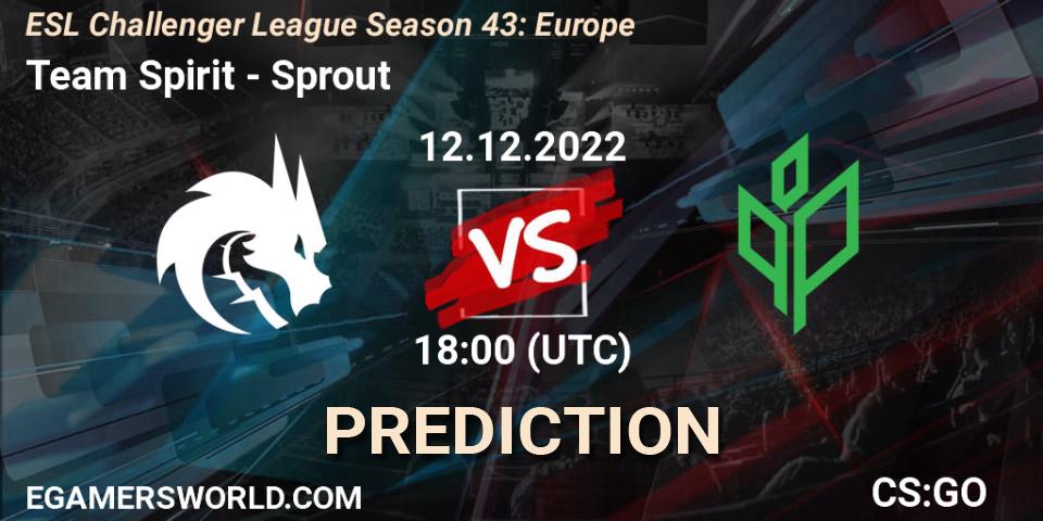 Prognoza Team Spirit - Sprout. 12.12.22, CS2 (CS:GO), ESL Challenger League Season 43: Europe