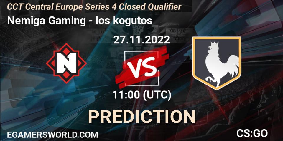 Prognoza Nemiga Gaming - los kogutos. 27.11.22, CS2 (CS:GO), CCT Central Europe Series 4 Closed Qualifier