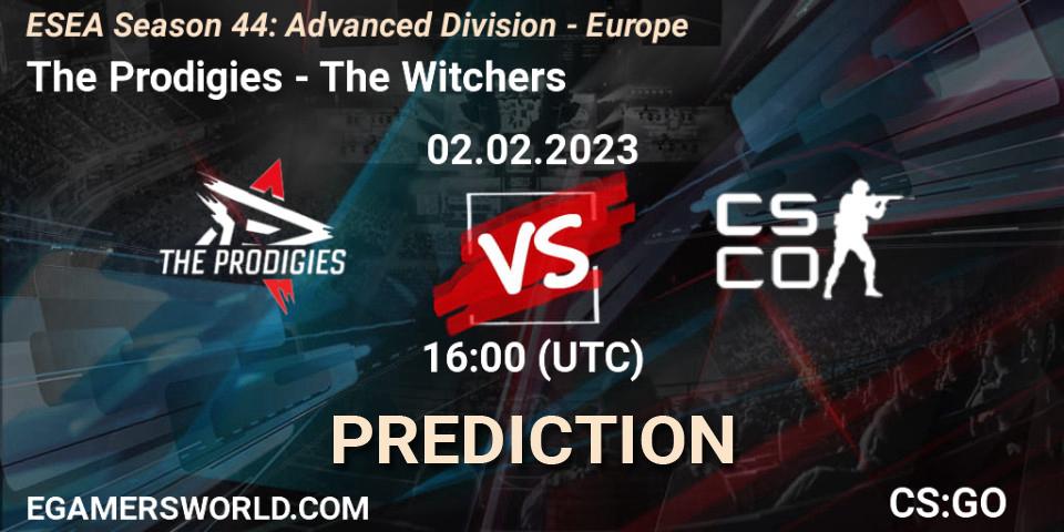 Prognoza The Prodigies - The Witchers. 02.02.23, CS2 (CS:GO), ESEA Season 44: Advanced Division - Europe