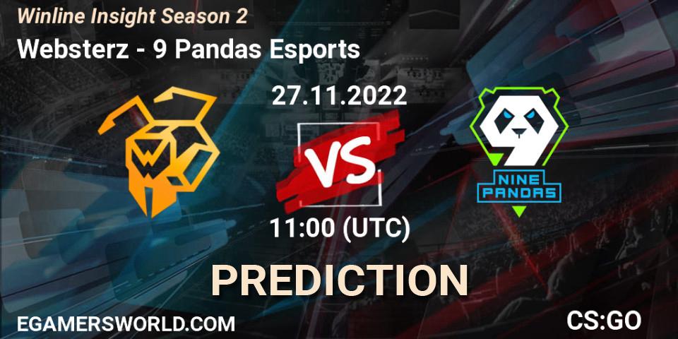Prognoza Websterz - 9 Pandas Esports. 27.11.22, CS2 (CS:GO), Winline Insight Season 2