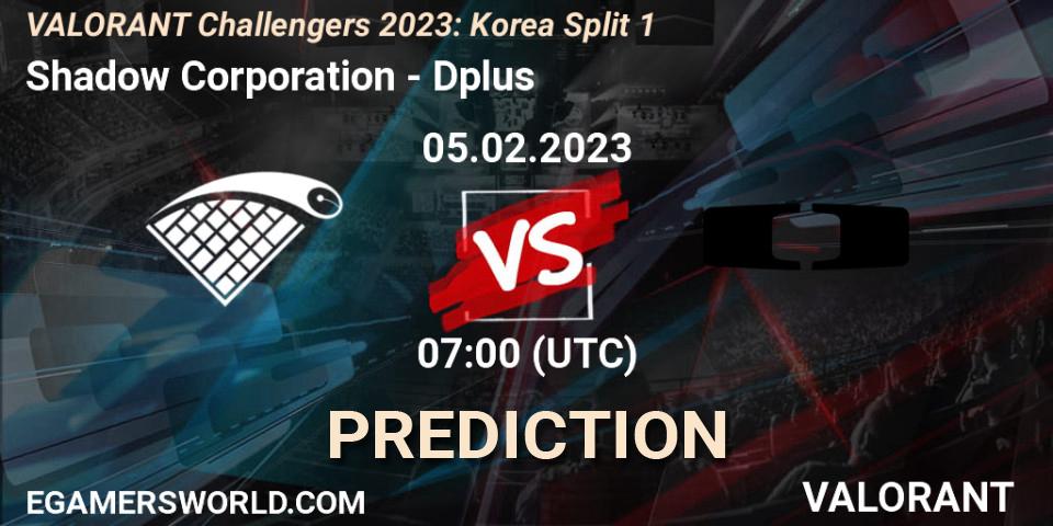 Prognoza Shadow Corporation - Dplus. 05.02.23, VALORANT, VALORANT Challengers 2023: Korea Split 1