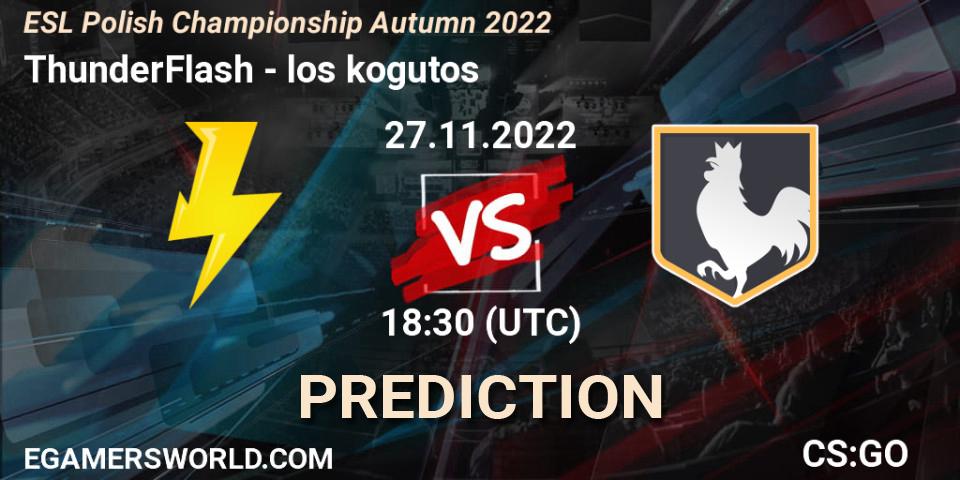 Prognoza ThunderFlash - los kogutos. 27.11.22, CS2 (CS:GO), ESL Polish Championship Autumn 2022