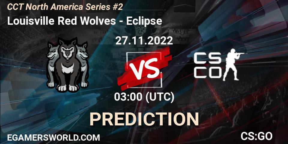 Prognoza Louisville Red Wolves - Eclipse. 27.11.22, CS2 (CS:GO), CCT North America Series #2