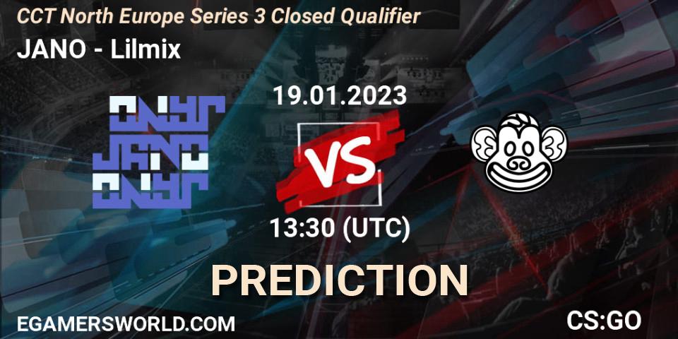 Prognoza JANO - Lilmix. 19.01.23, CS2 (CS:GO), CCT North Europe Series 3 Closed Qualifier