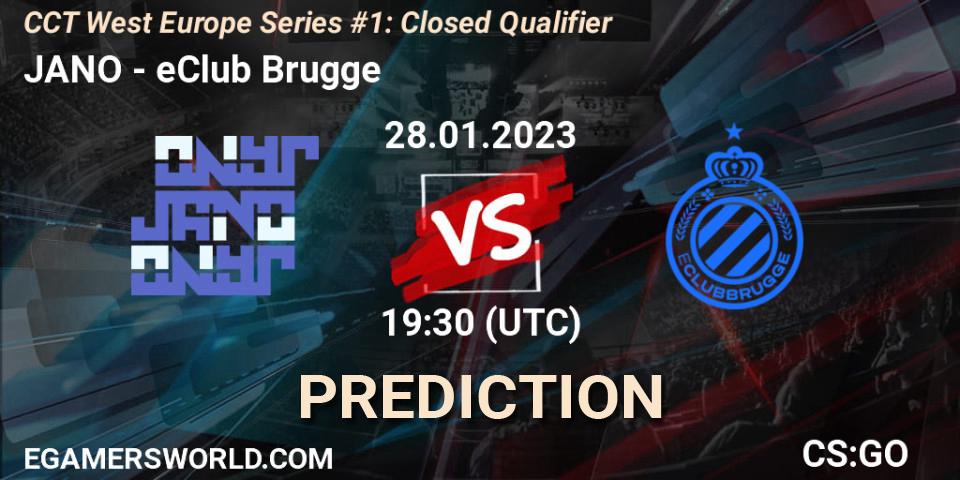 Prognoza JANO - eClub Brugge. 28.01.23, CS2 (CS:GO), CCT West Europe Series #1: Closed Qualifier