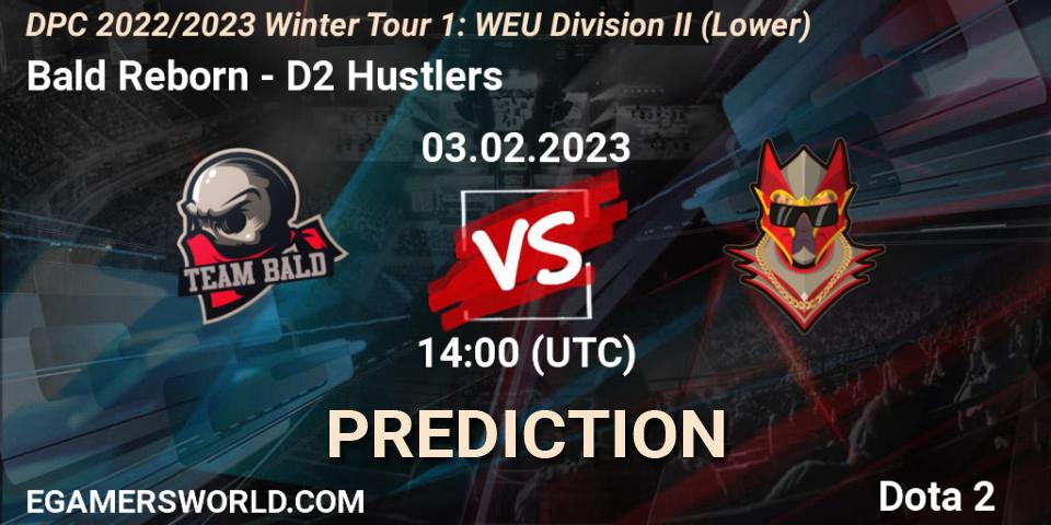 Prognoza Bald Reborn - D2 Hustlers. 03.02.23, Dota 2, DPC 2022/2023 Winter Tour 1: WEU Division II (Lower)