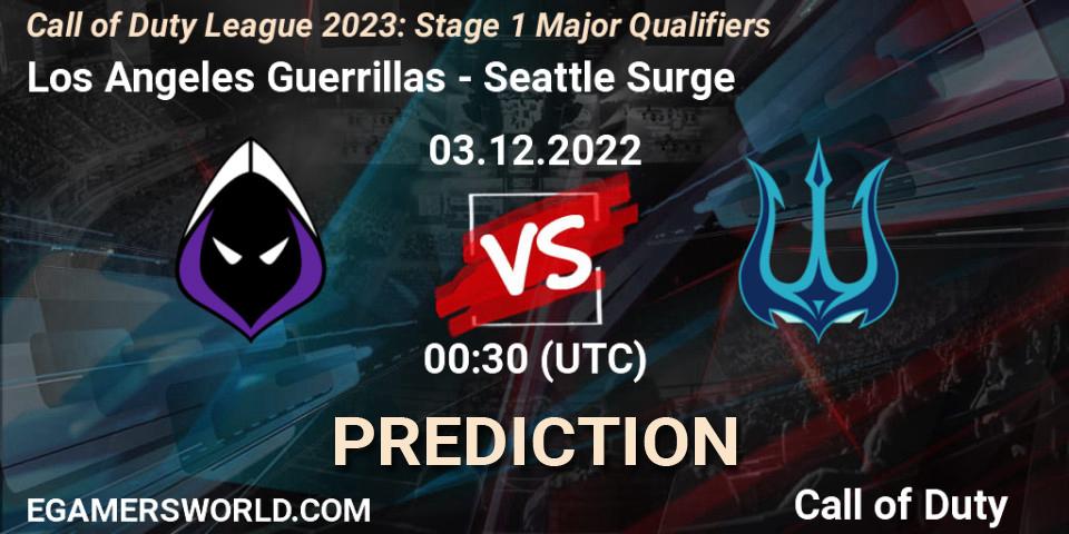 Prognoza Los Angeles Guerrillas - Seattle Surge. 03.12.22, Call of Duty, Call of Duty League 2023: Stage 1 Major Qualifiers