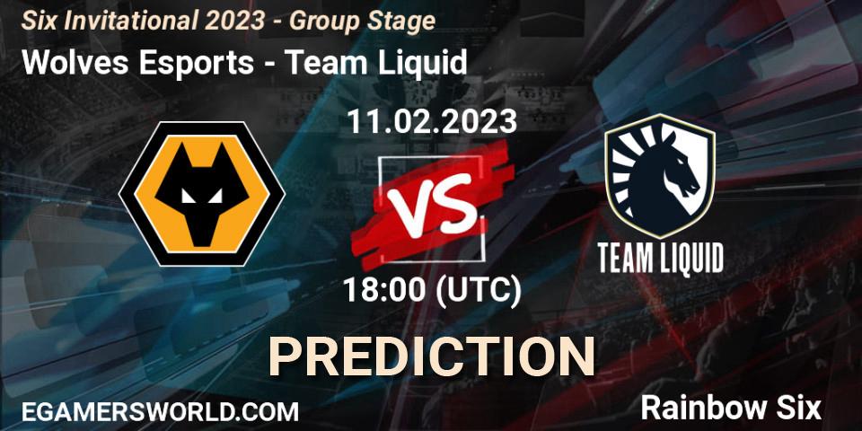 Prognoza Wolves Esports - Team Liquid. 11.02.23, Rainbow Six, Six Invitational 2023 - Group Stage