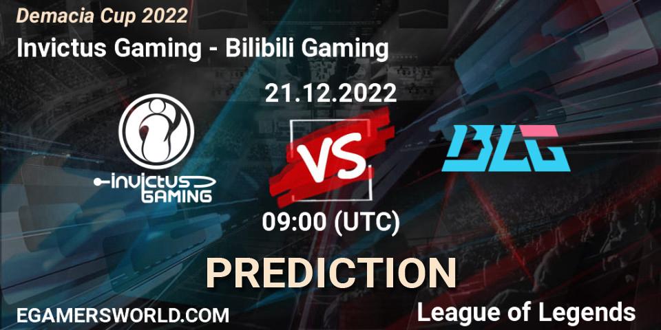 Prognoza Invictus Gaming - Bilibili Gaming. 21.12.22, LoL, Demacia Cup 2022
