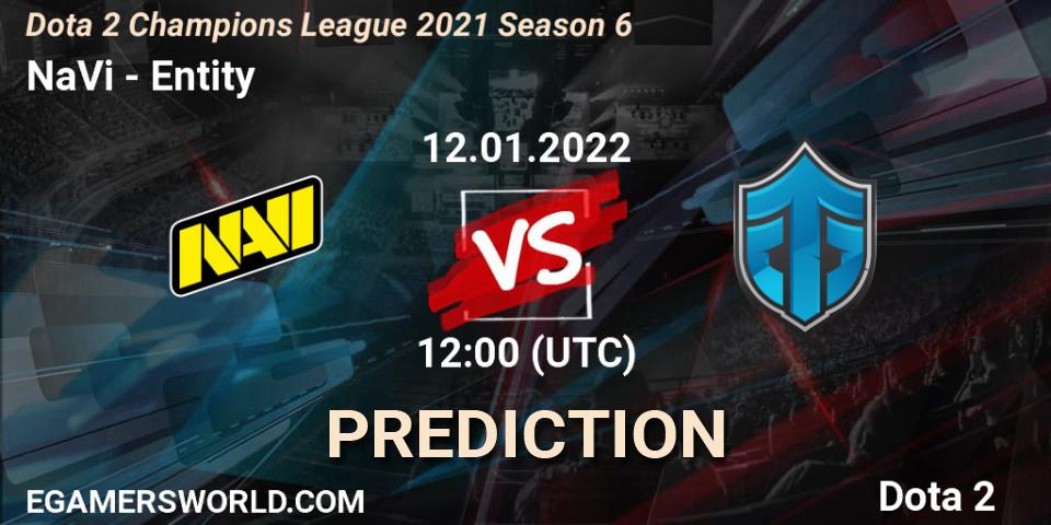 Prognoza NaVi - Entity. 12.01.22, Dota 2, Dota 2 Champions League 2021 Season 6