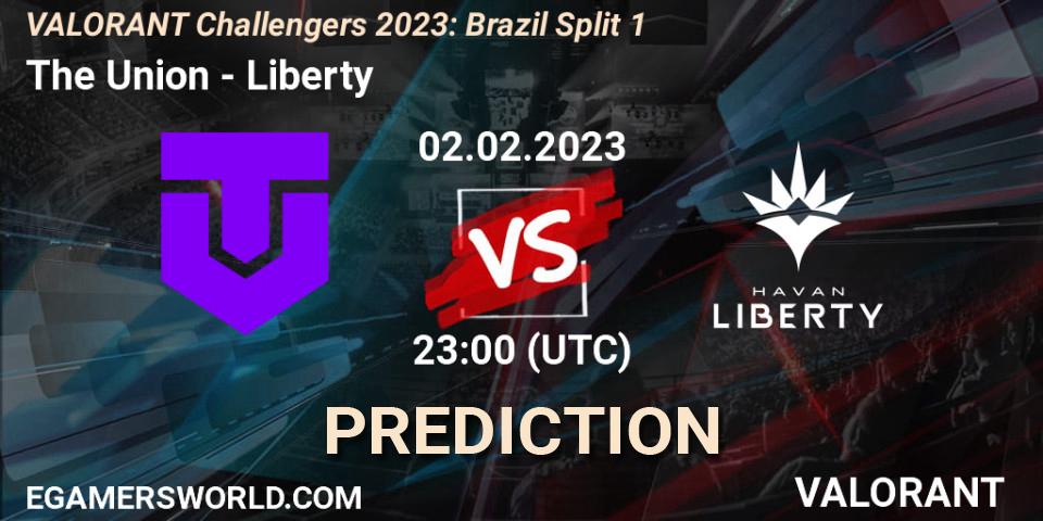Prognoza The Union - Liberty. 02.02.23, VALORANT, VALORANT Challengers 2023: Brazil Split 1
