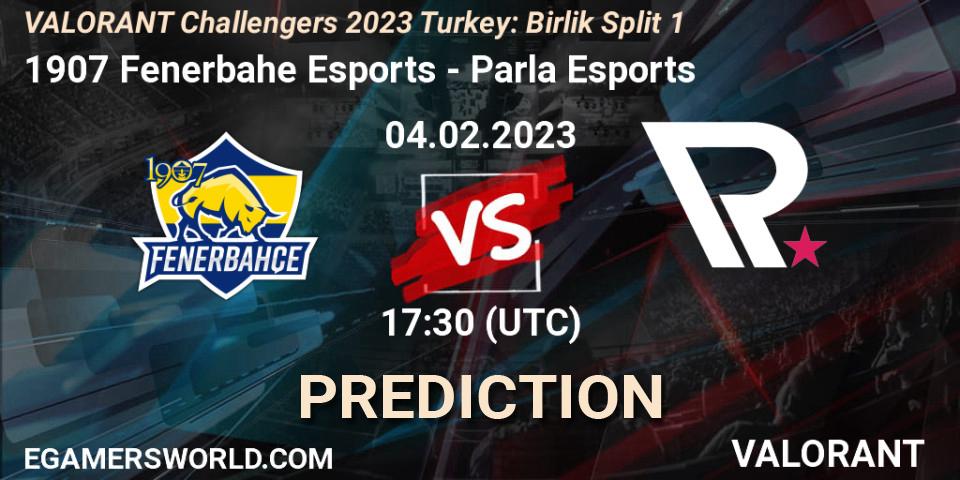 Prognoza 1907 Fenerbahçe Esports - Parla Esports. 04.02.23, VALORANT, VALORANT Challengers 2023 Turkey: Birlik Split 1