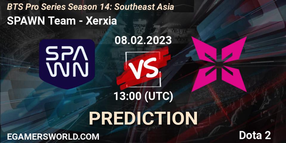 Prognoza SPAWN Team - Xerxia. 09.02.23, Dota 2, BTS Pro Series Season 14: Southeast Asia
