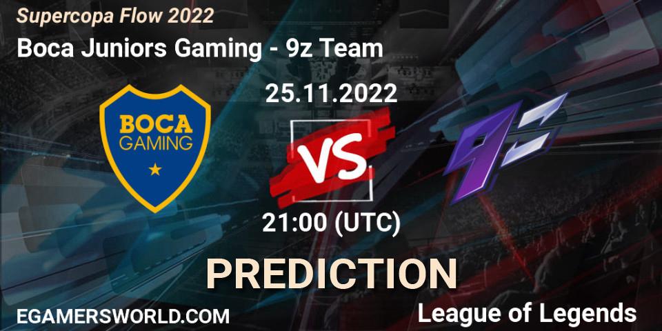 Prognoza Boca Juniors Gaming - 9z Team. 25.11.22, LoL, Supercopa Flow 2022