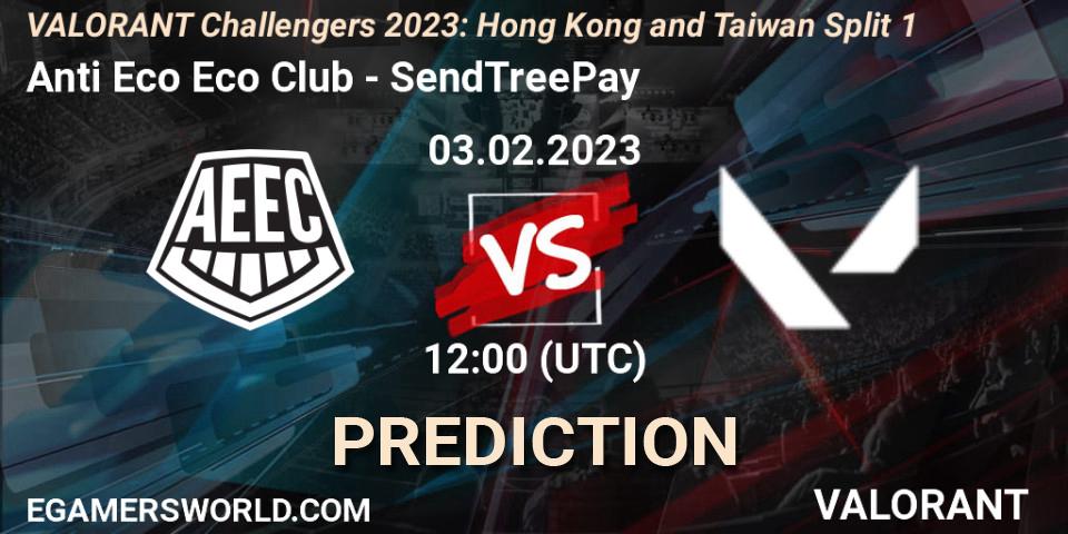 Prognoza Anti Eco Eco Club - SendTreePay. 03.02.23, VALORANT, VALORANT Challengers 2023: Hong Kong and Taiwan Split 1