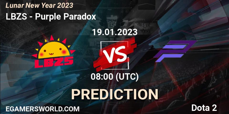 Prognoza LBZS - Purple Paradox. 19.01.23, Dota 2, Lunar New Year 2023