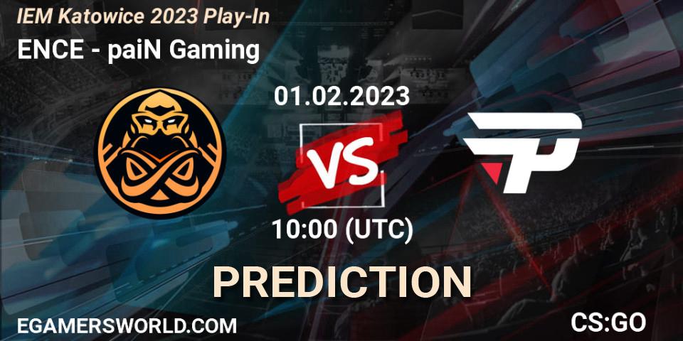 Prognoza ENCE - paiN Gaming. 01.02.23, CS2 (CS:GO), IEM Katowice 2023 Play-In