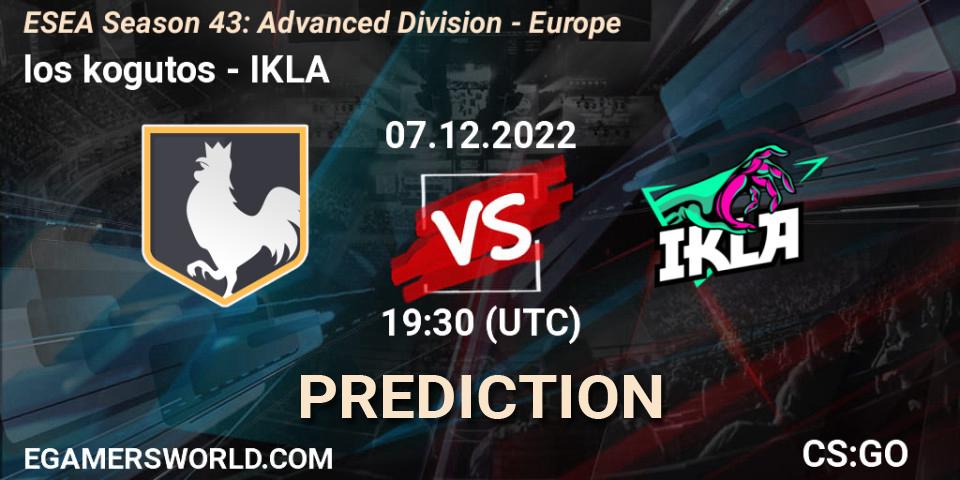 Prognoza los kogutos - IKLA. 08.12.22, CS2 (CS:GO), ESEA Season 43: Advanced Division - Europe