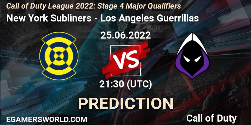 Prognoza New York Subliners - Los Angeles Guerrillas. 25.06.22, Call of Duty, Call of Duty League 2022: Stage 4