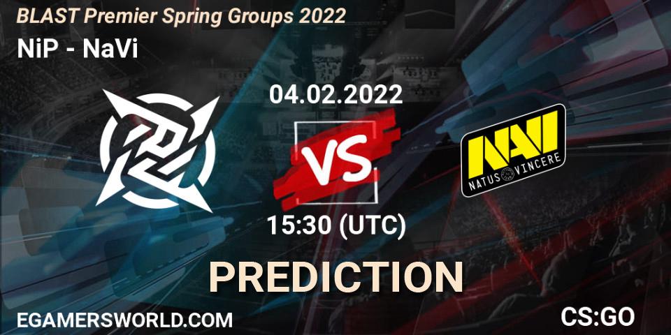 Prognoza NiP - NaVi. 04.02.22, CS2 (CS:GO), BLAST Premier Spring Groups 2022