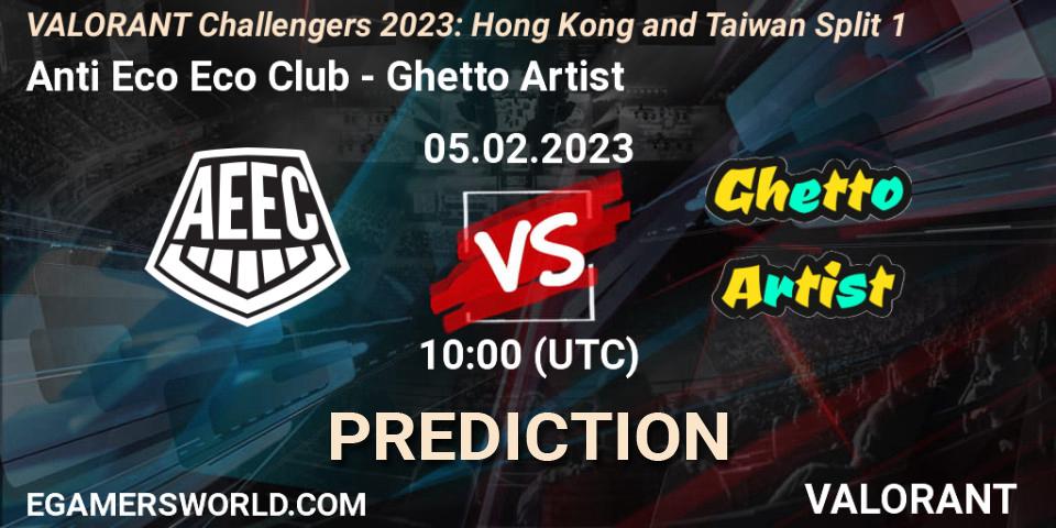 Prognoza Anti Eco Eco Club - Ghetto Artist. 05.02.23, VALORANT, VALORANT Challengers 2023: Hong Kong and Taiwan Split 1