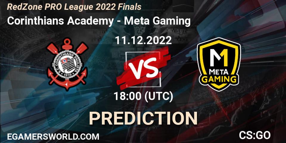 Prognoza Corinthians Academy - Meta Gaming Brasil. 11.12.22, CS2 (CS:GO), RedZone PRO League 2022 Finals