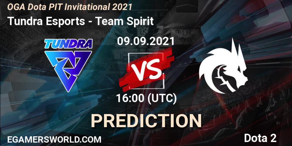 Prognoza Tundra Esports - Team Spirit. 09.09.21, Dota 2, OGA Dota PIT Invitational 2021